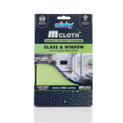 Minky Glass & Window Microfibre Cloth - Streak-Free Cleaning Cloth for ...