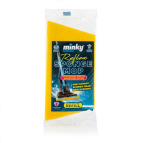 Minky Reflex Sponge Mop Refill Yellow (One Size)