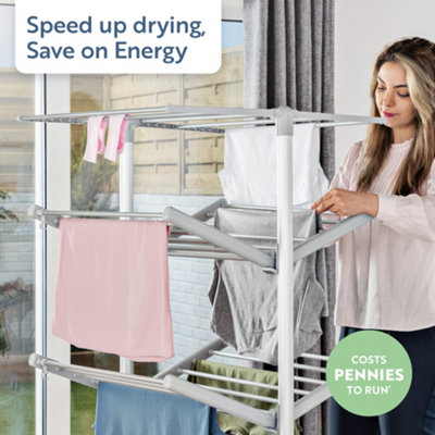 Minky SureDri Tier Heated Clothes Airer with Cover