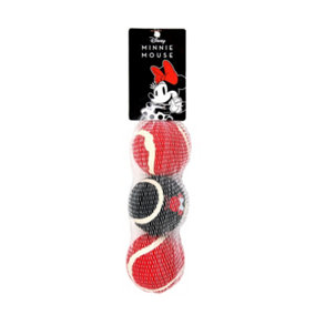 Minnie Mouse Set of 3 Tennis Balls for Dogs