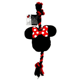 Minnie Mouse Squeaky Plush And Rope Toy
