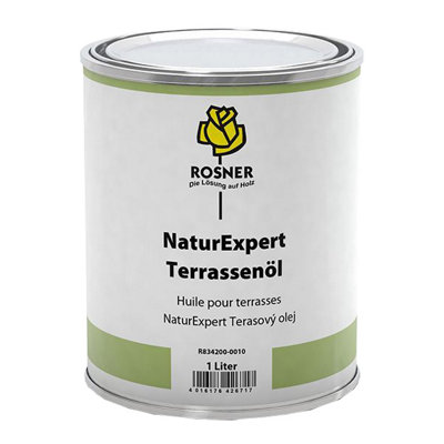 Mipa Paints - Premium Rosner NaturExpert Terrace Oil - 1 Liter for Outdoor Wood Care