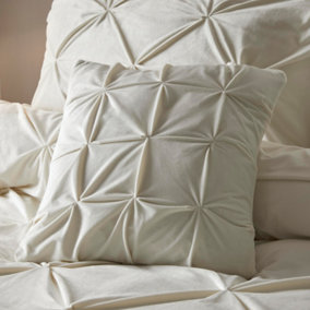 Mira Pinch Pleat Soft Velvet Filled Cushion