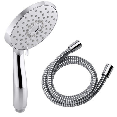 Mira Response 1.25m Shower Hose PVC Chrome + 94mm Forte Shower