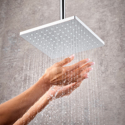 Mira Showers Honesty Showerhead 200mm Fixed Rainshower Head Chrome 1.1605.285