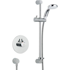 Mira Showers Miniduo Mixer Shower BIV ECO + Shower Riser Rail Chrome 1.1663.242