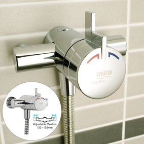 Mira Showers Miniduo Mixer Shower Exposed Valve Only - 133mm 143mm 153mm Centres