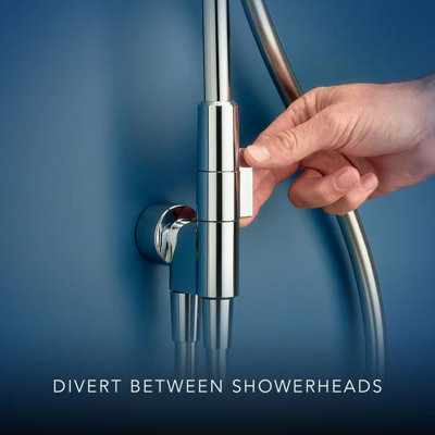 Mira Sport Dual Electric Shower 9.8kW Twin Rainshower 250mm Head White Chrome