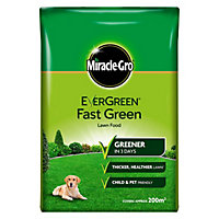 Miracle-Gro Ever Green Fast Thicker Green Grass Lawn Food 7kg - 200m2