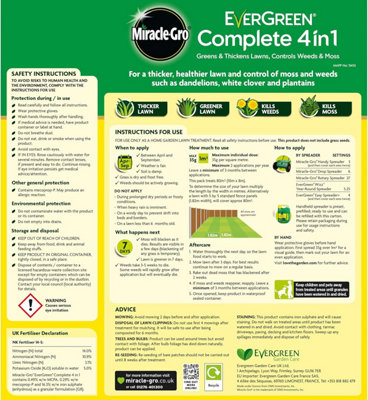 Miracle-Gro EverGreen Complete  4 in 1 - 2.8kg - 80m²