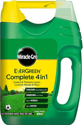 Miracle-Gro EverGreen Complete 4 in 1 Spreader - 2.8kg - 80m²