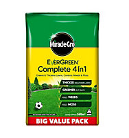 Miracle-Gro Evergreen Complete Lawn Feed Weed Moss Killer 4in1 360m2 12.6kg Bag