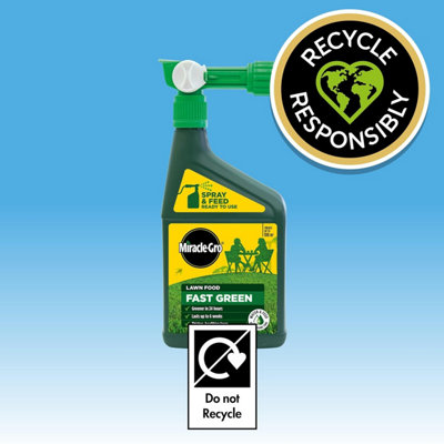 Miracle-Gro Evergreen Fast Green 1L Spray and Feed Lawn Care for ...