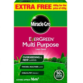 Miracle-Gro Evergreen Multi Purpose Lawn Seed 480g