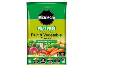 Miracle-Gro Peat Free Premium Fruit & Veg Compost 40L