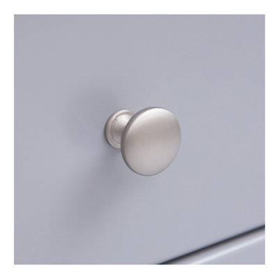 Mirano 1 Drawer Bedside Table Chrome Knob