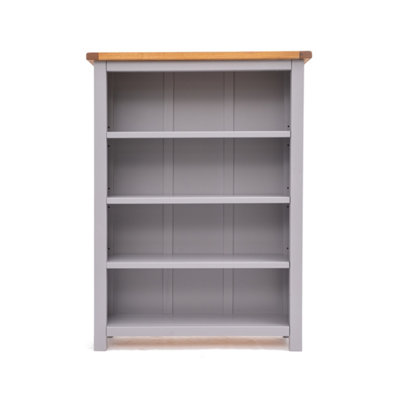 Mirano Grey Bookcase 120x90x25cm