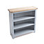 Mirano Grey Bookcase 90x90x30cm