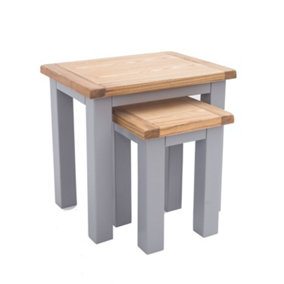 Mirano Grey Set of 2 Nest of Tables