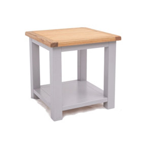 Mirano Grey Side Table with Shelf