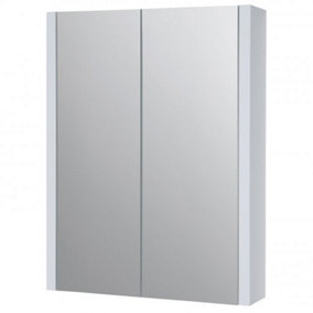 Mirror Bathroom Cabinet 500mm Wide - White