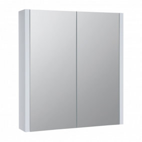 Mirror Bathroom Cabinet 600mm Wide - White