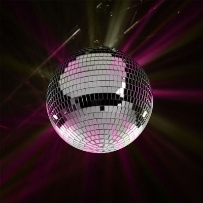 Mirror Disco Ball 30cm- Silver
