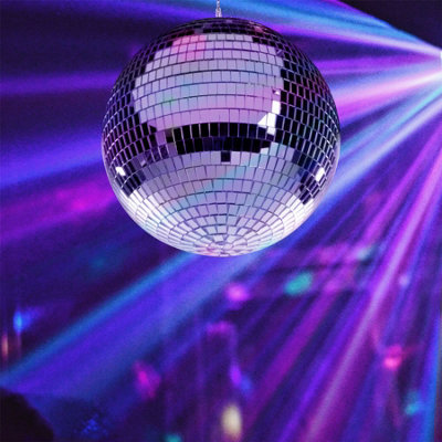 Mirror Disco Ball 30cm- Silver - 4
