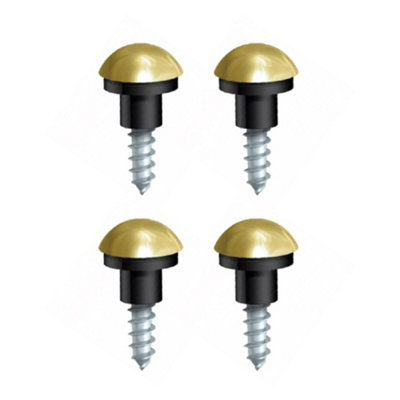 SISI UK 12 x 50mm pcs Mirror Screws, 20mm Decorative Cap Covers Brushed