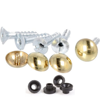 Custom Mirror Screws Mirror Finished Screw Caps Decorative Caps Cover Nails Polished Stainless Steel 20mm