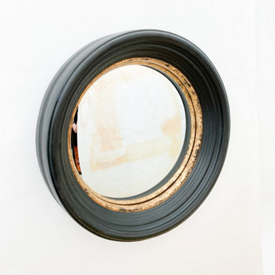 Mirror - L10 x W74 x H74 cm - Black/Gold