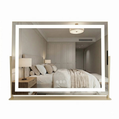 MIRROR REA STUDIO 58X45 LED GOLD 10X62,5X46CM
