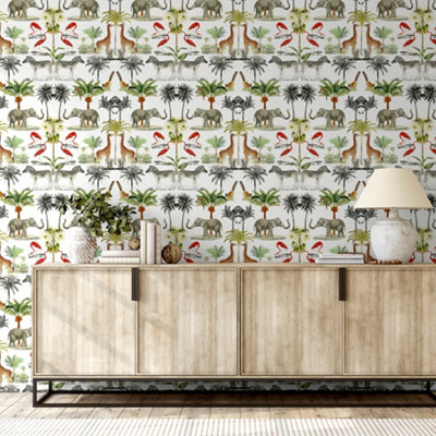 Mirrored Animals Wallpaper Multi Arthouse 924109