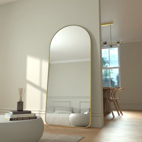 MirrorMaison - Arkivo 180cm x 80cm - Full Length Arch Mirror - Gold Frame