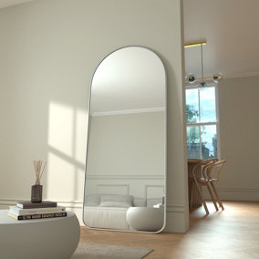 MirrorMaison - Arkivo 180cm x 80cm - Full Length Arch Mirror - Silver Frame