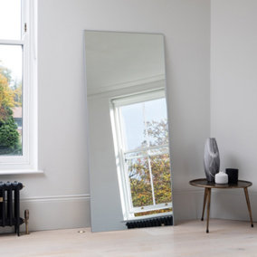 MirrorMaison - Large Leaner Mirror, Full Length Mirror - 180cm x 80cm - Silver Frame