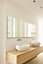 MirrorOutlet 4mm Sheet Mirror Glass with 4 Holes Polished Edges160 x 80cm