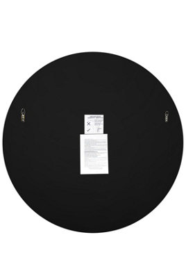 MirrorOutlet All Glass Bevelled Classic Round Mirror 120 x 120CM
