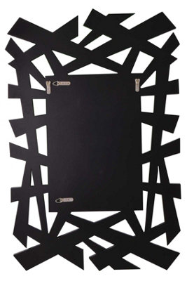 MirrorOutlet All glass Langdale Stylised Hexagonal Lines Mirror 120 x 82