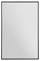 MirrorOutlet Artus - Black Aluminium Edged Wall Mirror 35" X 24" (90CM X 60CM)