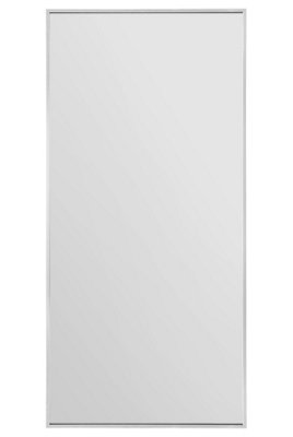 MirrorOutlet Artus - Silver Aluminium Edged Full Length Wall Leaner Mirror 68" X 33" (174CM X 85CM)