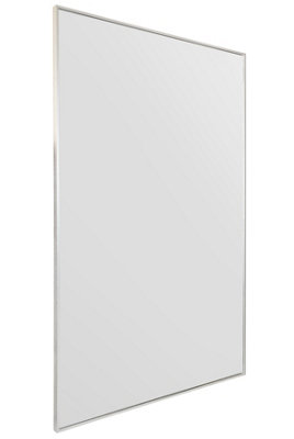 MirrorOutlet Artus - Silver Aluminium Edged Full Length Wall Leaner Mirror 68" X 43" (174CM X 110CM)