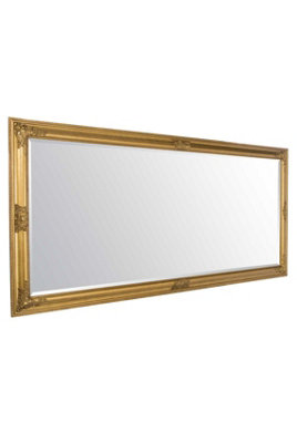 MirrorOutlet Austen Gold Elegant Full Length Wall Mirror 160 x 74cm