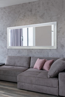MirrorOutlet Austen White Elegant Full Length Wall Mirror 160 x 74cm