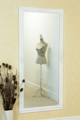 MirrorOutlet Austen White Elegant Full Length Wall Mirror 160 x 74cm
