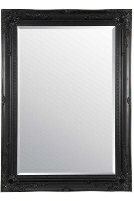 MirrorOutlet Buxton Black Wall Mirror 111 x 79 CM