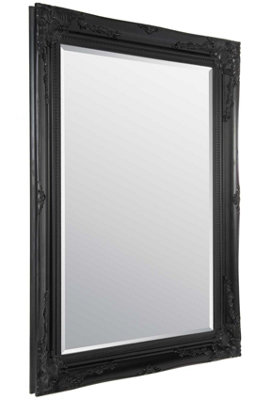 MirrorOutlet Buxton Black Wall Mirror 111 x 79 CM