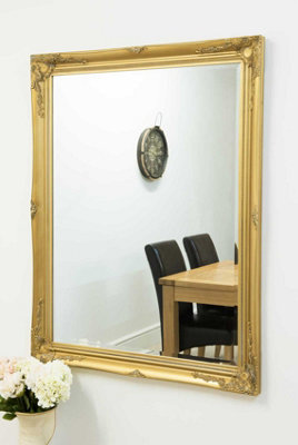 MirrorOutlet Buxton Gold Large Leaner Mirror 140 x 109cm