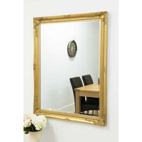 MirrorOutlet Buxton Gold Large Leaner Mirror 140 x 109cm