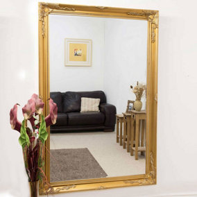 MirrorOutlet Buxton Gold Leaner Mirror 170 x 109cm